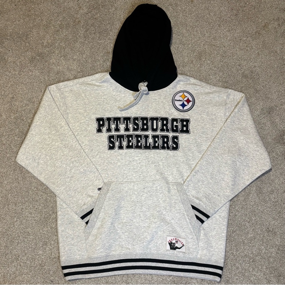 Mitchell & Ness Steelers Off Season Hoodie Medium